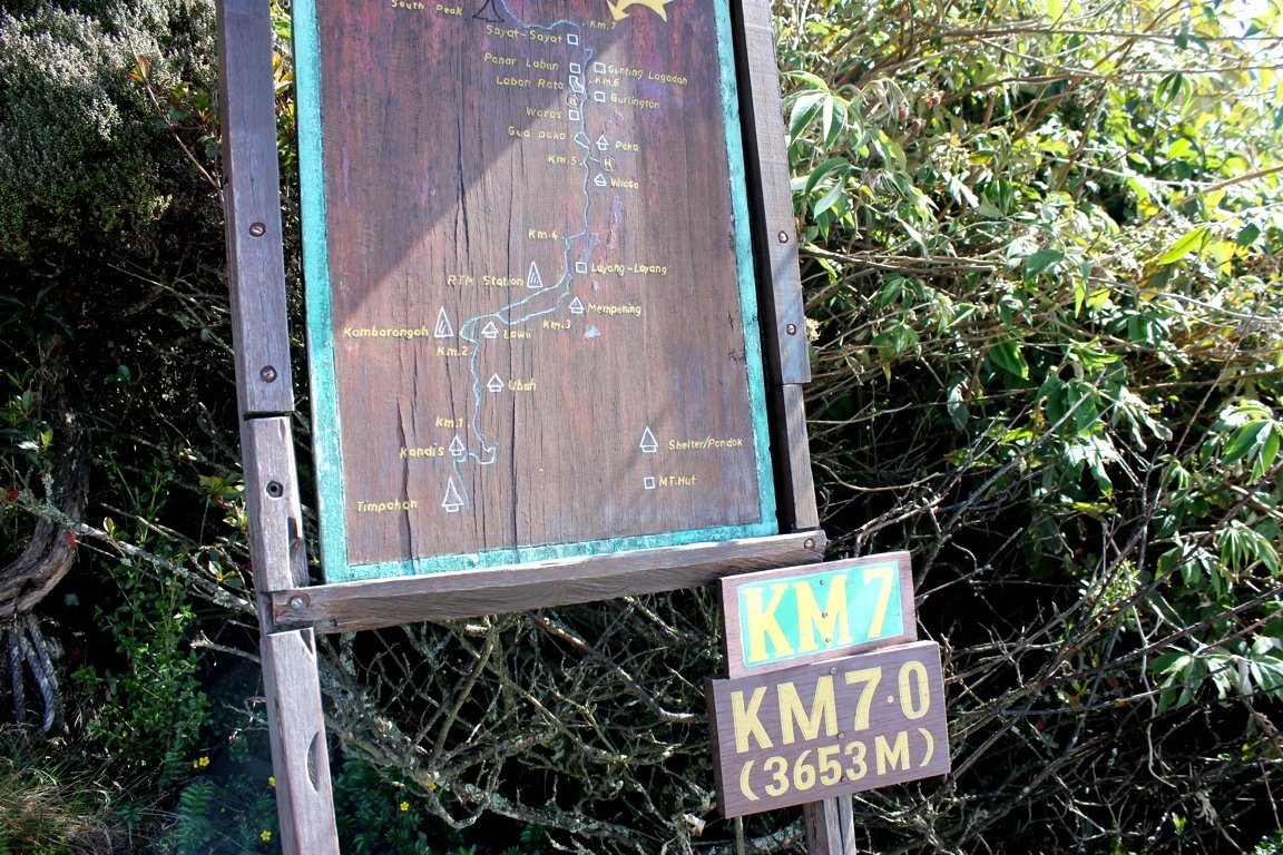Mt Kinabalu trail