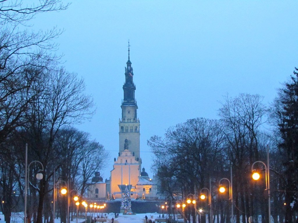 Jasna Góra at winter