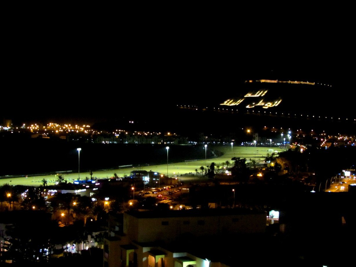 Agadir at night