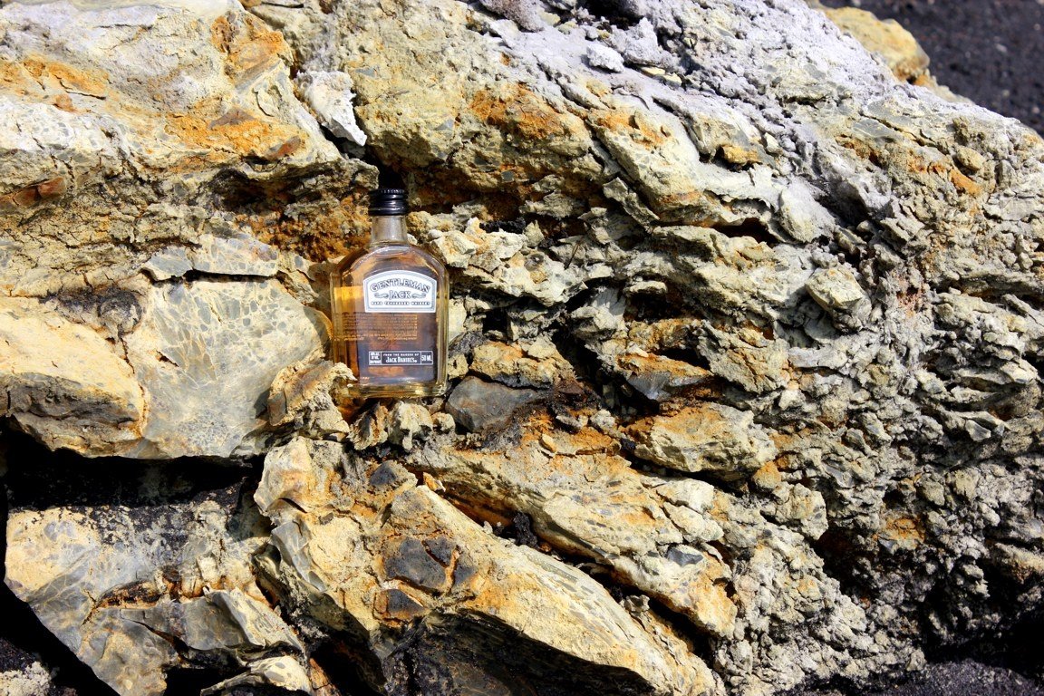 Jack on the sulfur rocks