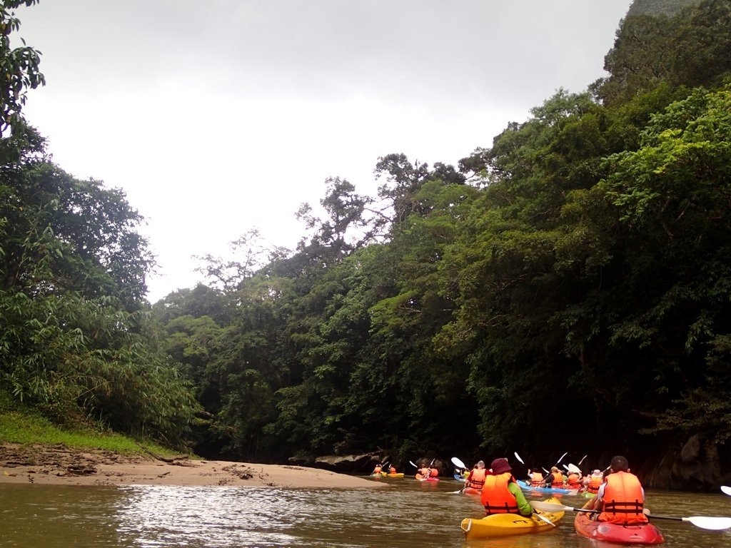 Kayaking group