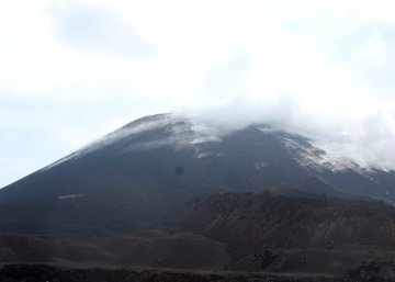 Smokey volcano