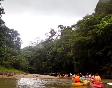 Kayaking group