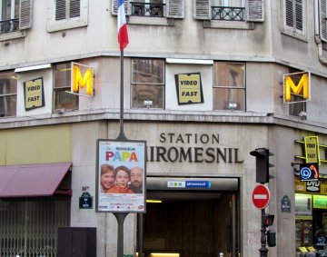 Metro station entrance