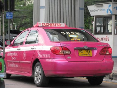 Bangkok - pink cab
