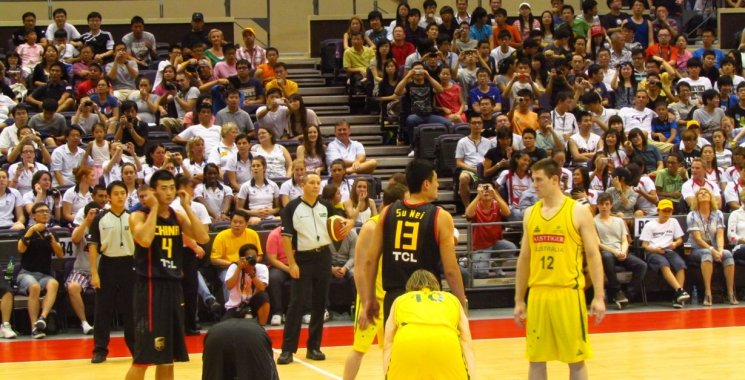 Basketball: China vs Australia in Singapore