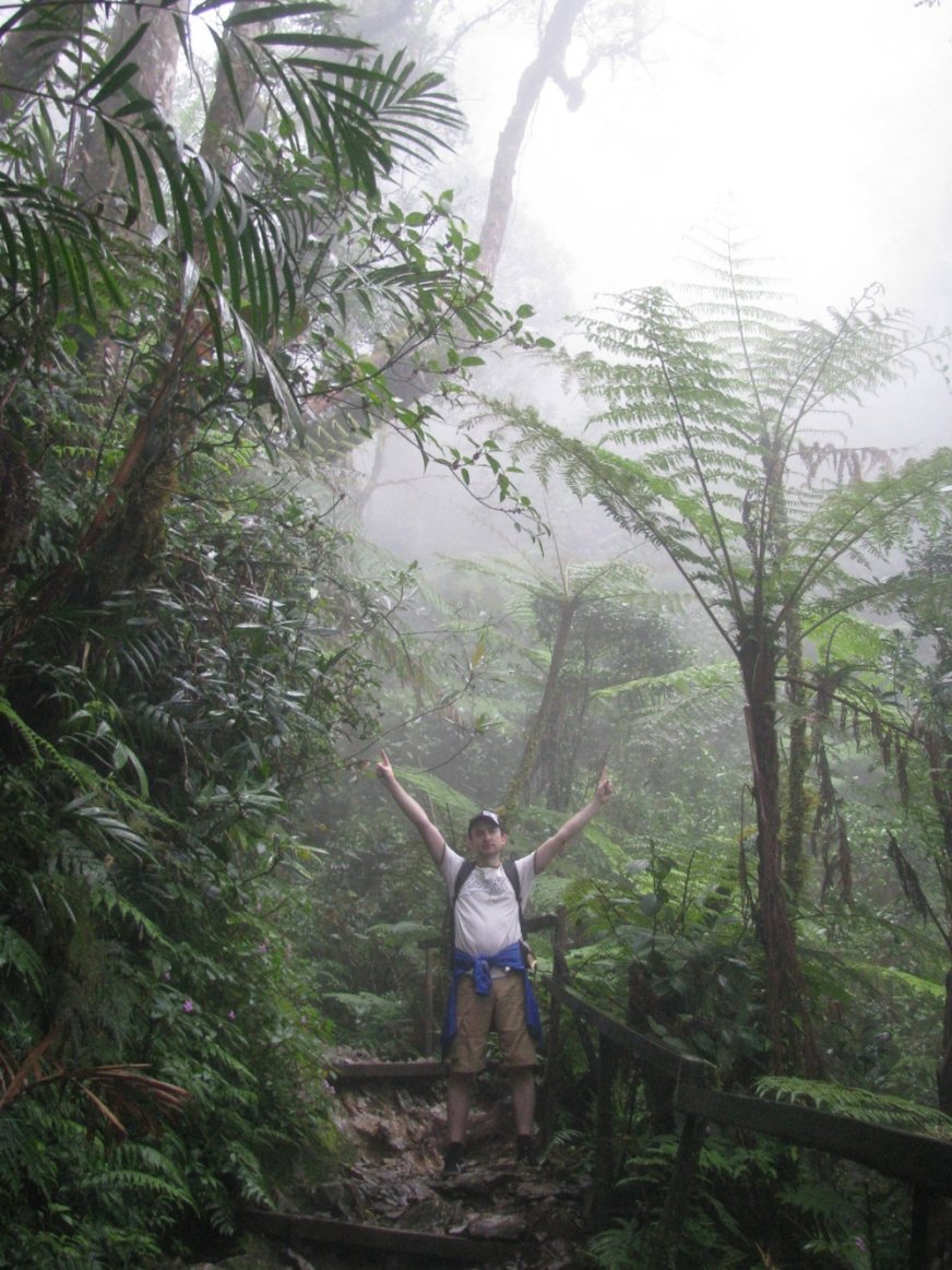 Happy tourist