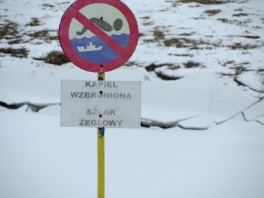 No swimming