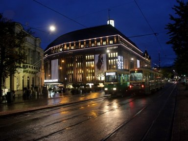 Helsinki at night