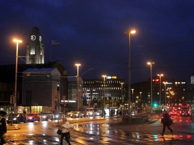 Night lights in Helsinki